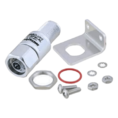 GT-NFM-AL - Protector RF Coaxial de Tubo de Gas / DC a 6 GHz / Conectores N Hembra-Macho / Pasa DC 150 V / 90 W / Montaje Mampara