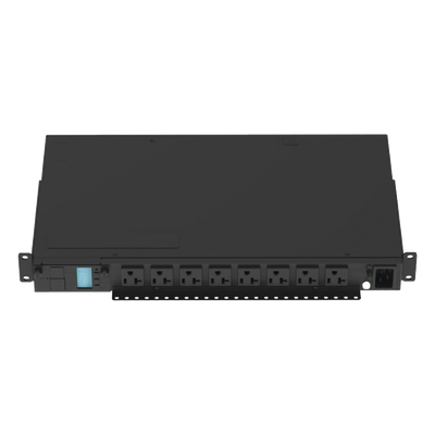 P08D09M - PDU Monitoreable Horizontal / 8 Salidas NEMA 5-20R / Entrada NEMA 5-15P / 120 Vca / 15 A / 1U / Rack 19 in