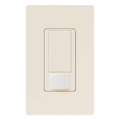 MSOPS2BI - Sensor de movimiento + apagador / Maestro / XCT PIR / Cobertura 83 m² máx, 37 m² mín / 120 V / 2 A / LED-CFL-Inc-Hal / Biscuit