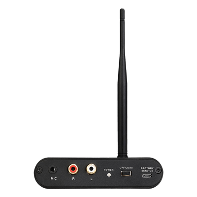TA003 - Transmisor Inalámbrico Silent Disco / Entrada RCA y Micrófono Simultánea / Alcance 300 m (984 ft) / Batería 1000 mAh / Autonomía 12 Horas / Carga Type-C