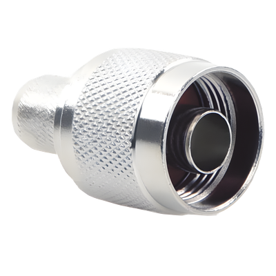 TT-CON-531 - Conector Coaxial N Macho / 75 Ohm / Montaje en Línea / RG-11 / Contacto Oro / Aislante Teflón