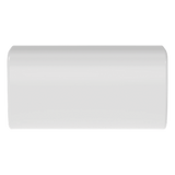 CF5WH-E - Unión Recta para Canaleta / Diseño Bisagra Monopieza / Adhesivo Integrado / ABS Blanco Mate / UL94V-0 / FT4 / 0 a 50°C