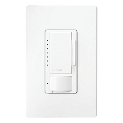 MSCLOP153MWH - Atenuador de Pared con Sensor de Ocupación y Vacancia / 120 V / 600 W Incandescente-Halógeno / 150 W LED-CFL / 180° / 81 m² (871.9 ft²) / Unipolar o Multilocalización
