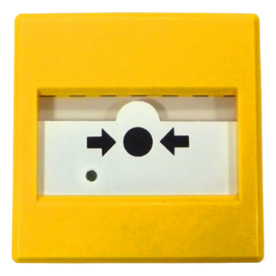 IC0020Y - Pulsador Manual Antiincendio / Certificación EN54-11 / Restablecible con Llave / LED Multicolor / 10-30V DC / Instalación a Vista o Empotrada