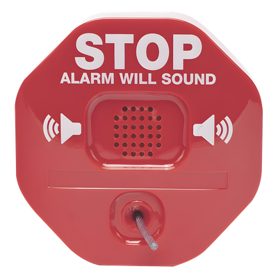 STI-6200WIR - Alarma de Extintor Inalámbrica / Sirena 95/105 dB / Señal Visual Disuasoria / Alimentación 9V o 12-24V DC / Transmisión Inalámbrica a Receptor