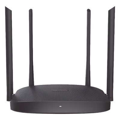DS-3WR12C - Hikvision AC1200 router inalámbrico Ethernet rápido Doble banda (2,4 GHz / 5 GHz) Negro