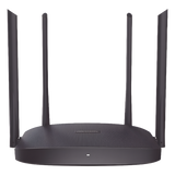 DS-3WR12C - Hikvision AC1200 router inalámbrico Ethernet rápido Doble banda (2,4 GHz / 5 GHz) Negro