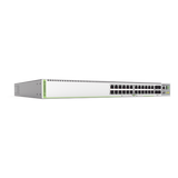 AT-GS980MX28-10 - (GS980MX/28) Switch Stack L3, 24 puertos 10/100/1000-T, 4 Puertos SFP+ 10G, Fuente de poder fija