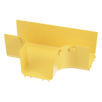 FRT4X4LYL - Accesorio en T Horizontal / Ángulos 90° / Radio de Curvatura 50.8 mm / Para Canaleta 4x4 / Color Amarillo