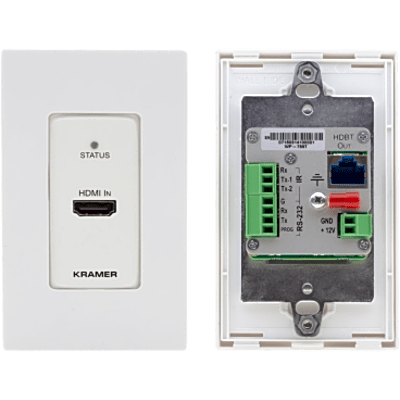 WP-789T/US-D(W/B) - Transmisor Wall Plate HDBaseT | 4K60 4:2:0 HDMI 2.0 | RS-232 e IR | PoE | 40 m (130 ft) |