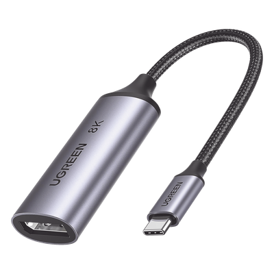 15575 - Ugreen 15575 cambiador de género para cable USB C DisplayPort Gris