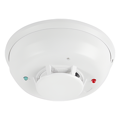 4W-TRB - Detector de Humo Fotoelectrico / 4 Hilos / Relevador Forma C / Sensor Térmico 57.2°C / 134 mm Ø / 5.3" Ø