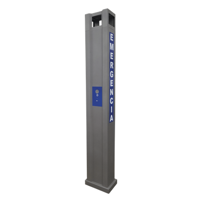 TORRE-I12 - Torre de alerta / Acero / 2.5 m (8.2 ft) / Pintura electrostática gris / Compatible Fanvil I12-N-01P