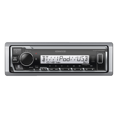 KMR-M332BT - Estéreo marino con conexión Bluetooth, iluminación multicolor variable, con entrada USB