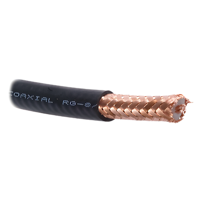 RG-8U-SYS - Cable coaxial / Blindaje malla cobre 97% / Impedancia 50 ohms / Atenuación 4.1 dB a 450 MHz / 30.5 ft (10.29 mm)