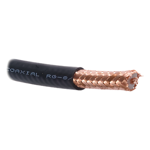 RG-8U-SYS - Cable coaxial / Blindaje malla cobre 97% / Impedancia 50 ohms / Atenuación 4.1 dB a 450 MHz / 30.5 ft (10.29 mm)