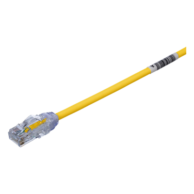 UTP28X1YL - Cable de Parcheo UTP Cat6A / 28AWG / CM-LSZH / 0.3 m (1 pie) / Amarillo