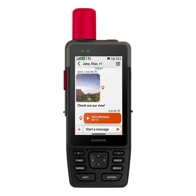 10-02921-00 - GPS Táctico Multifuncional / Pantalla TFT Transflectiva 3.5" / Multibanda / GPS+Galileo+BeiDou+QZSS+IRNSS / Cámaras Frontal 5MP + Trasera 8MP / IP67 MIL-STD-810 / Batería 48h inReach / 64GB Memoria