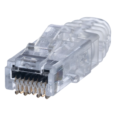 SP688E-C - Plug RJ45 Cat6 / 3 Piezas / 23-24 AWG / 50μ Oro / 2500 Ciclos / 100 Piezas