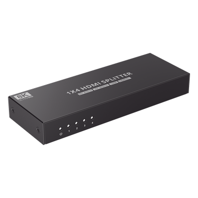 TT314-8K - Splitter HDMI / 1 Entrada x 4 Salidas / 8K@60Hz / 4K@120Hz / 48 Gbps / HDR10+ / Dolby Vision / HDCP 2.3