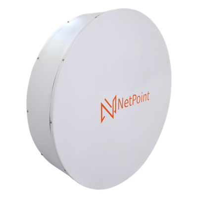 NPPROS30 - Antena Parabólica Direccional / 60 cm / 30 dBi / 4.9 a 6.4 GHz / Polarización Dual Slant / Enlace hasta 30 km