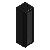 LES-60-60-42UG - Gabinete Rack de Piso / 42U / 19 Pulgadas / Carga 1000 kg / Puerta Cristal Frontal / 600x605x1990 mm
