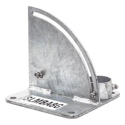 SLM-BA-8G - Base para Mástil / Ajuste de Ángulo 0° a 60° / Acero Galvanizado / Mástil 1
