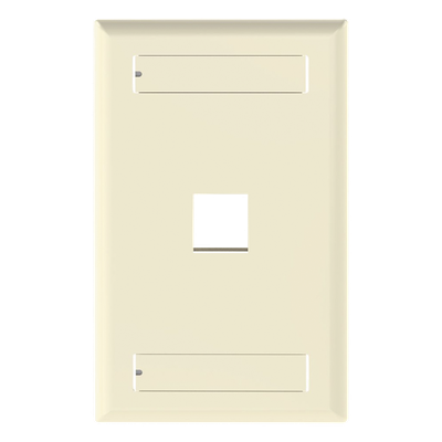 NK1FEIY - Placa de Pared Vertical / 1 Puerto Keystone / 69.8x114.3 mm / 2.75x4.5 pulg. / Marfil