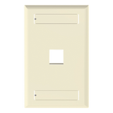 NK1FEIY - Placa de Pared Vertical / 1 Puerto Keystone / 69.8x114.3 mm / 2.75x4.5 pulg. / Marfil