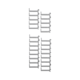 XG-FMS45W - Kit de Dedos para Gestión de Cables / 100 mm de Longitud / Para Gabinetes de 42 o 45 UR / Anchura Ajustable 600-800 mm / Color Blanco