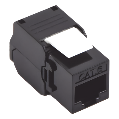 LP-KJ-610-TTBK - Módulo Jack Keystone / Cat6 / Toolless / Terminación 180° / 1 Puerto / Sin Blindaje / Color Negro