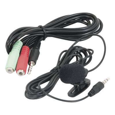 A58MVT380 - Micrófono Pasivo / Conector 3.5 mm / Longitud 2.8 m (9.2 ft) / Compatible MVT380 / Adaptador Incluido