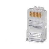P-8-8 - Plug RJ45 Cat5e / UTP 22-26 AWG / Chapado Oro 50μ / Diámetro Máx 5.08 mm (0.017 ft)