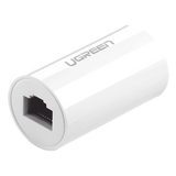 20391 - Acoplador y Protector (Extensor de Cable Ethernet RJ45) | 1000Mbps | Compatibilidad con Cat7/Cat6/Cat5e | Compatible con POE | Ignífugo | ABS | Color Blanco