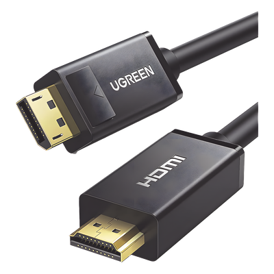 10204 - Ugreen 10204 adaptador de cable de vídeo 5 m DisplayPort HDMI Negro