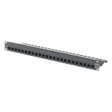 ZS-PNL-24E - Patch Panel / Blindado / 24 Puertos / Modular Vacío / Plano / 1UR / Cat 6A / Acero 18 Gauge