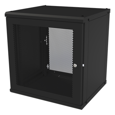 SR-1912-GFP-VR2 - Gabinete de Pared Fijo / 12U / Puerta Perforada / 66 kg Carga / 1.97 x 2.04 x 1.72 pies