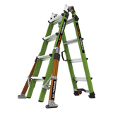 CONQUEST2.0 - Escalera Multi-Posiciones / 6.7 m (22') / Suelos Inclinados / Bloqueo Rápido / Almohadilla Giratoria / Ruedas Tip Glide