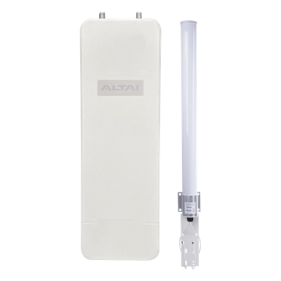 KIT-C1XN+O - Super Kit WiFi Omnidireccional en 2.4 GHz para WISP, Hasta 300 m de Cobertura, El Kit Incluye Punto de Acceso C1XN+ y Antena Omnidireccional  de 10 dBi, Administración en Nube Gratis con INSIGHTS