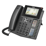 X6 - Teléfono IP empresarial para 20 líneas SIP, Voz HD, 3 Pantallas LCD a Color, 12 teclas BLF, PoE