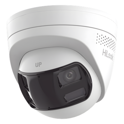 IPC-T260HAD-LUF/SL - [Dual Light] Turret IP 6 Megapixel / Imagen Panorámica 180°/ PoE / Micrófono y Bocina Integrado / Exterior IP67 / Audio Bidireccional / Alarma Visual