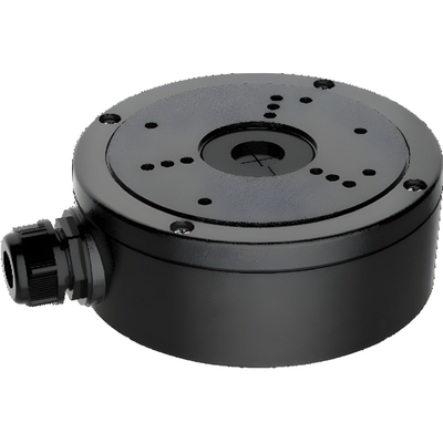 DS-1280ZJ-S(BLACK) - Caja de Conexiones de Exterior / IP66 / Salida 3/4" / 137 x 53.4 x 164.8 mm / 527 g / Compatible Domo, Turret y Bala
