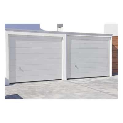 GARAGE97 - Puerta de Garage / Línea Central / Color Blanco / 9×7 pies (2.74×2.13 m) / Aislada / Estilo Americano