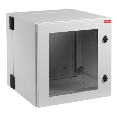 PTHW242424G2 - Gabinete Industrial / 12 UR / Puerta con Ventana / NEMA 12 / IP55 / IK10 / Montaje en Pared / 612 x 600 x 610 mm