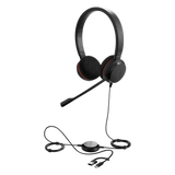 EVOLVE20DUOUCUSBC/A - Headset Profesional con Cable / Cancelación de Ruido Avanzada / USB-C y USB-A / Certificación UC y Microsoft Teams / Altavoces 28 mm / Plug-and-Play