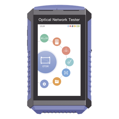 LP-M-OTDR-LF - Mini OTDR Touch / Fibra Óptica Viva 1625nm / OPM / VFL 5mW / Mapeo RJ45 / Recargable / 100 km (328084 pies)