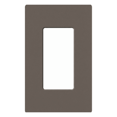 SC1TF - Placa de Pared / 1 Espacio / Diseño Sin Tornillos Visibles / 11.9 x 7.4 x 0.7 cm / Color Truffle