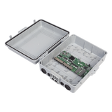 WI-PS310GFR-O - Switch PoE Inverso / 7x PoE In 24V / 1x PoE Out 24V 1A / 2x SFP / IP67 / 20 Gbps / 10.8x9.5x5.1 in