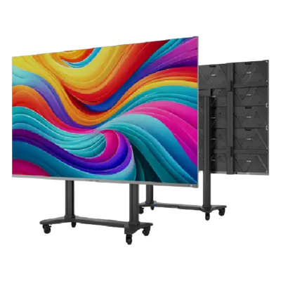 X136-F - Pantalla LED All-In-One / 136 Pulgadas / Pitch 1.5 mm / COB / Full HD / Android 11 / Montaje Motorizado de Piso
