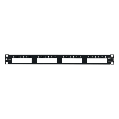MX-PNL-24 - Patch Panel / 24 Puertos / Plano / 1UR / Aluminio Cepillado / 44.5mm (1.75')